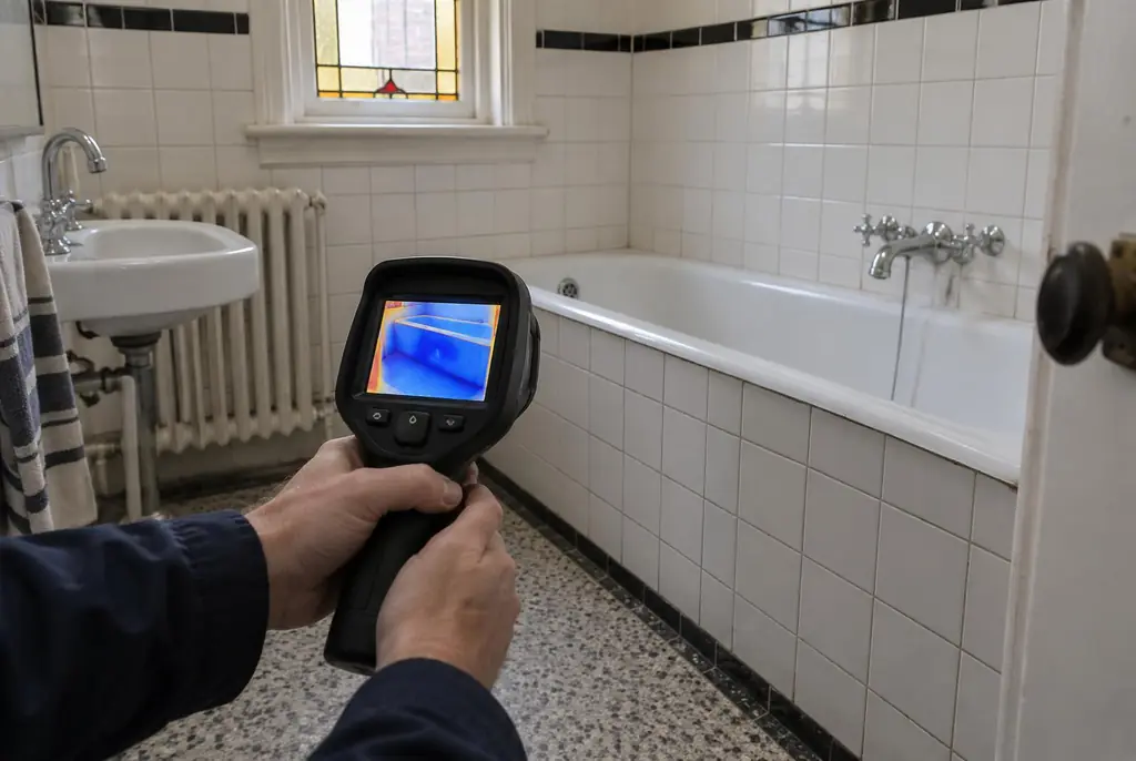 Lekdetectie Vriezenveen – onderzoek in een badkamer van een oudere woning