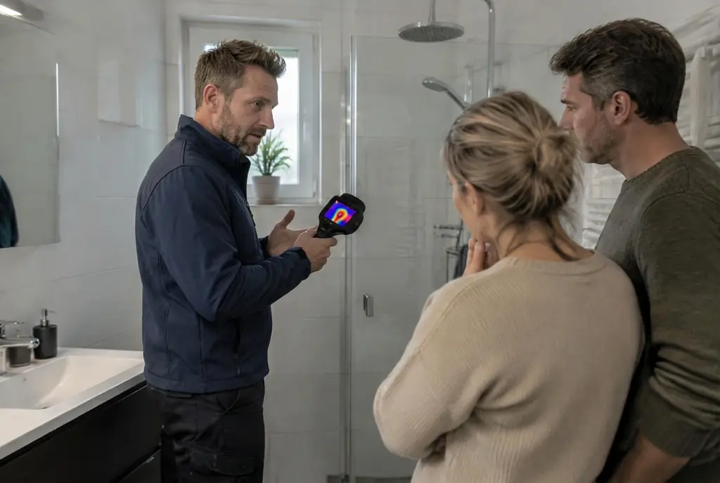 Lekdetectie Vriezenveen – specialist legt bevindingen uit aan bewoner